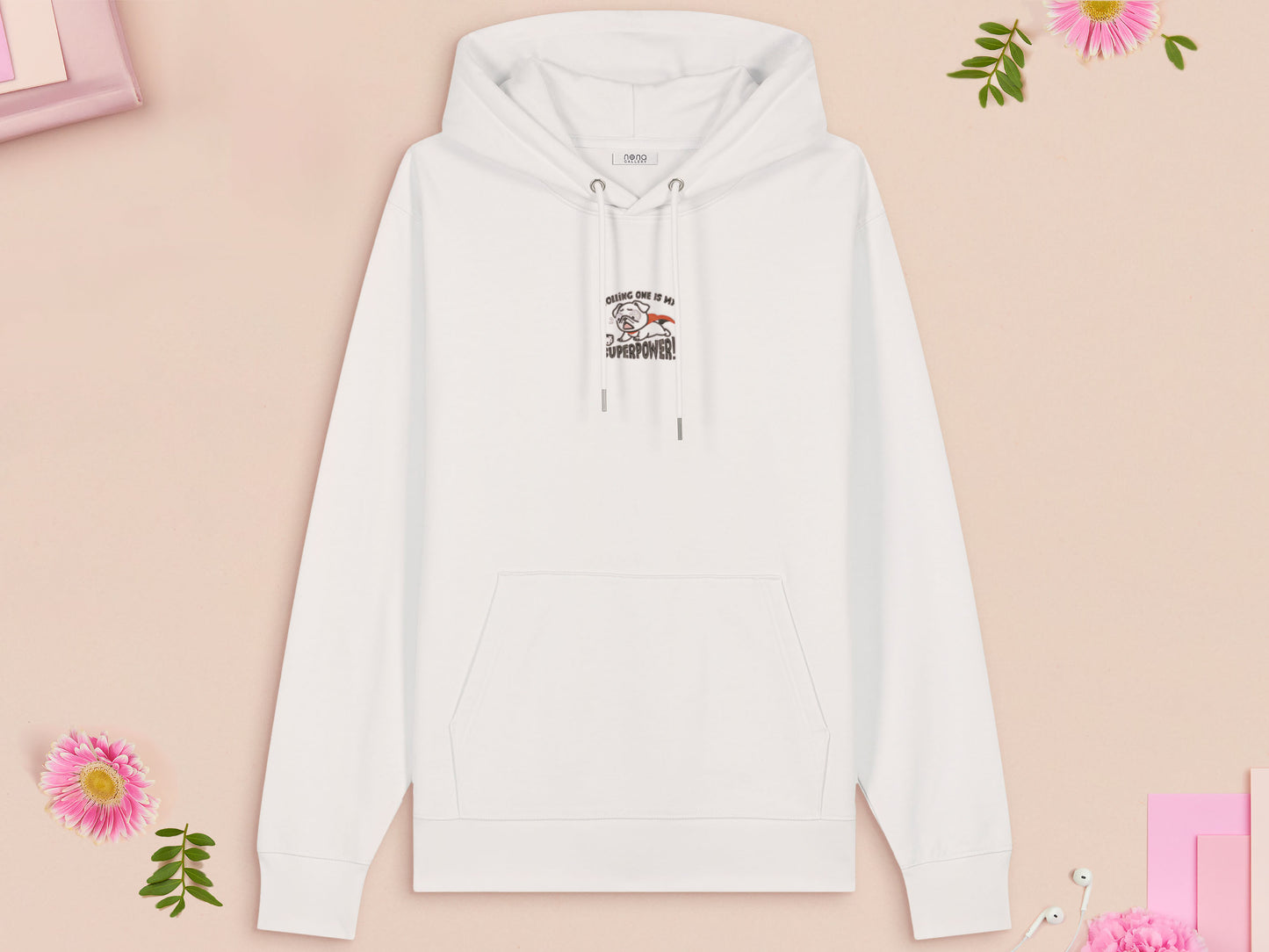 Rolling One Is My Superpower! Dog Embroidered Top