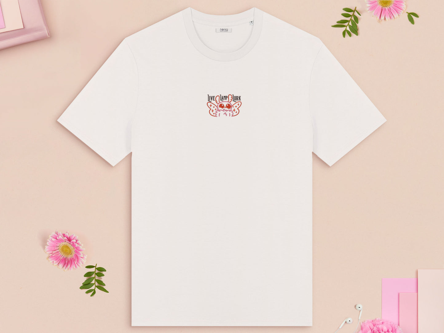 Live Lamp Lurk Mothman Embroidered Top