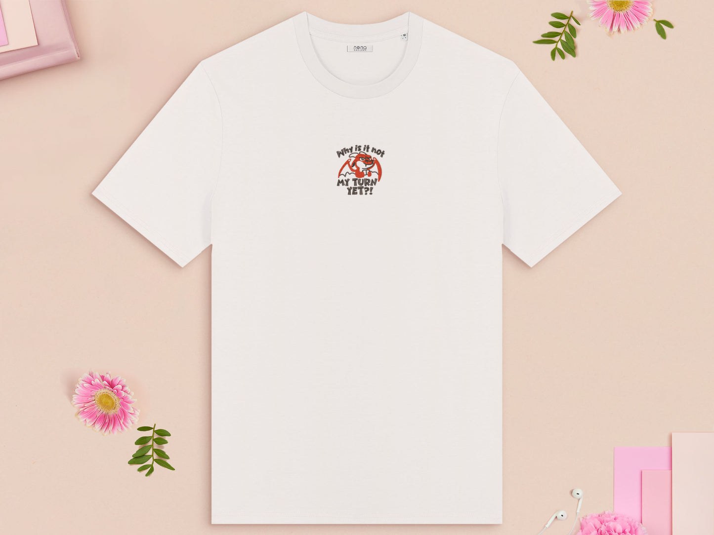 ¡Teletranspórtame! Quiero irme. Camiseta bordada de gato alienígena. 