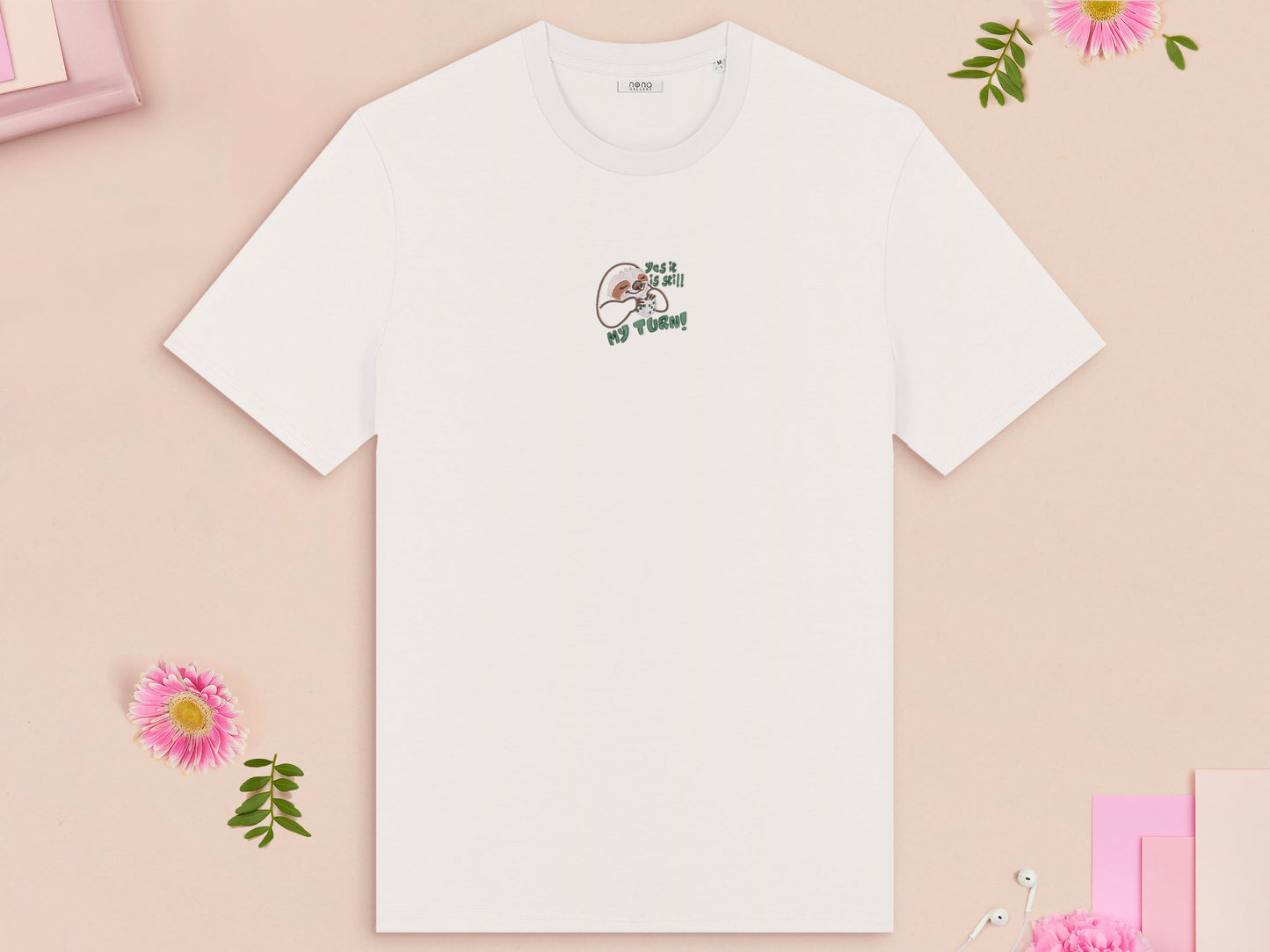 ¡Teletranspórtame! Quiero irme. Camiseta bordada de gato alienígena. 