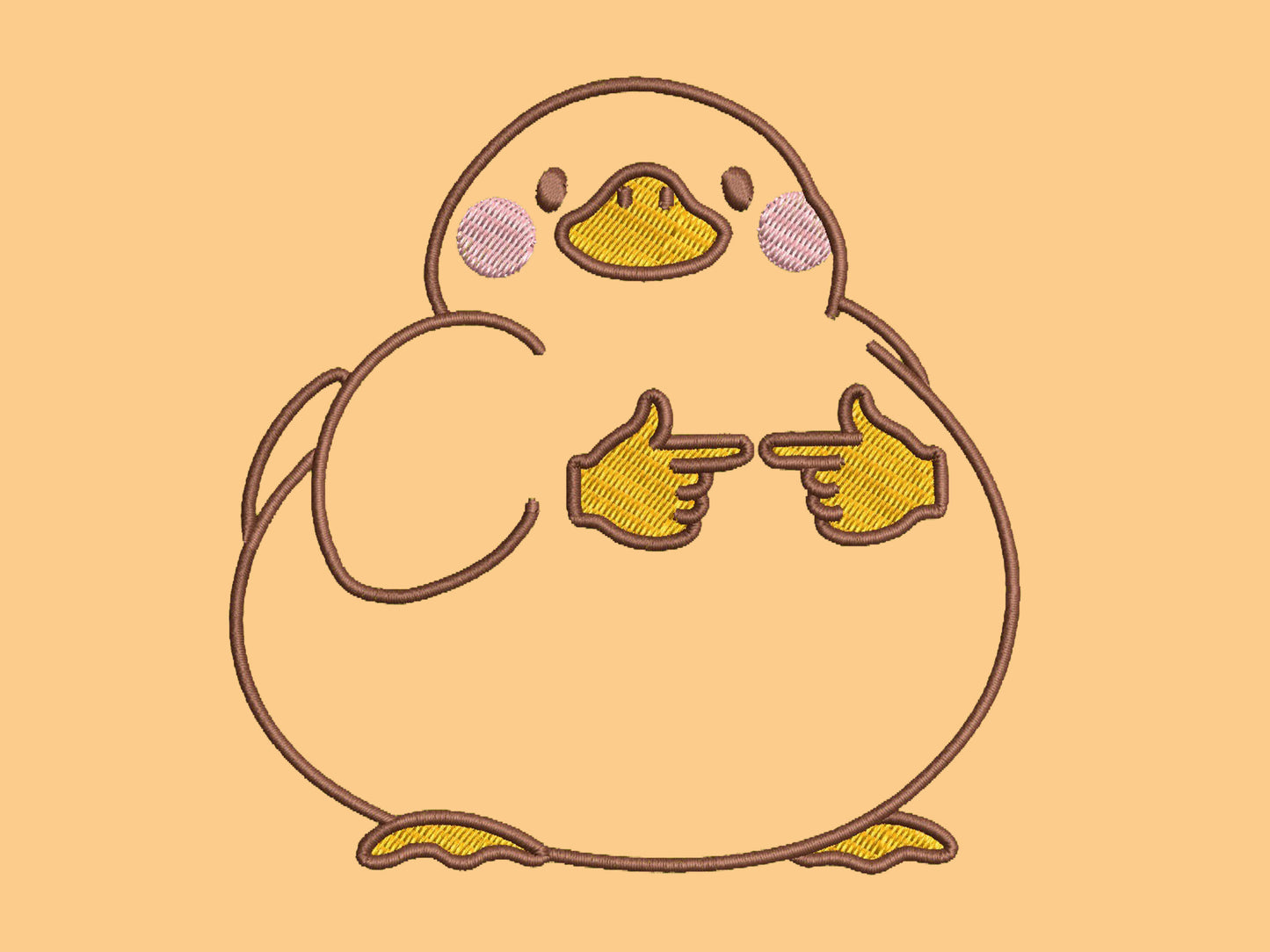 Is This For Me Duck Embroidered Top