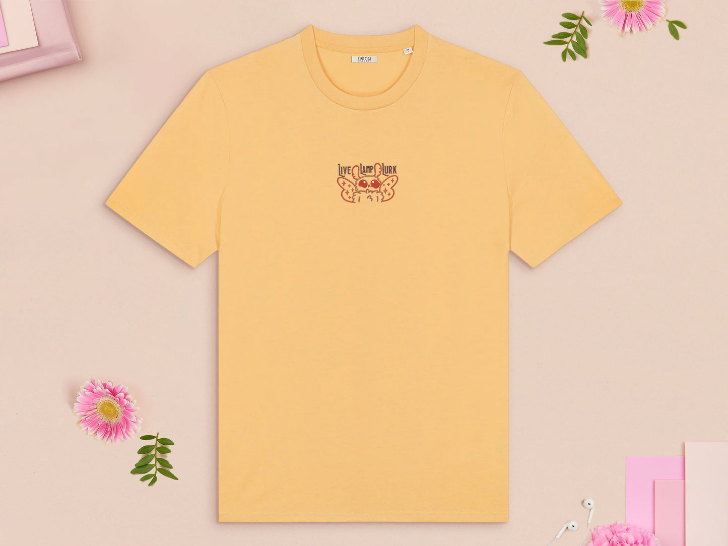 Live Lamp Lurk Mothman Embroidered Top