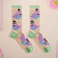 Baumwollsocken mit Taubenmotiv