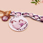 Acrylic epoxy baby penguin keychain with a large acrylic charm of two baby penguins with the quote first of all I'm a delight, a smaller charm of a cute penguin and a matching baby emperor penguin lanyard.