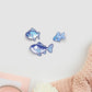 Multiple cute funny fish stickers and anime underwater ocean sea stickers