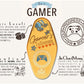 A illustrated diagram outline the symbolism of the different design elements of the for a Gamer Talisman pin. Information includes the meaning of the Lapis Lazuli, Gentian and Jin Chan Money Toad.