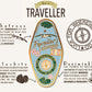 A detailed illustration outlining the symbolism of the Traveler's Talisman