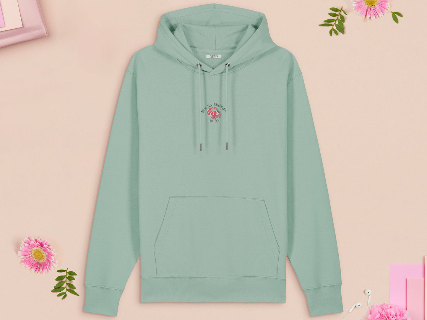 Not So Shrimple Is It? Shrimp Embroidered Top