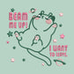 Beam Me Up! I Want To Leave Alien Cat Embroidered Top