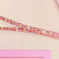 Cute full legth pink lanyard with a double sided guinea pig pattern and silver swivel hook clasp.