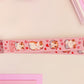 Cute full legth pink lanyard with a double sided guinea pig pattern and silver swivel hook clasp.