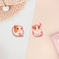 Cute waterproof gloss vinyl stickers of multiple chibi hamsters and guinea pigs