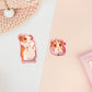 Cute waterproof gloss vinyl stickers of multiple chibi hamsters and guinea pigs