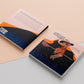 Book front and back cover of a witch flying on a broomstick with her cape flowing behind filled with the night sky zodiac consolations the title Horoscope Witches by nona, An astrological guide to understand your magic according to the star signs. 