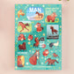 Large vinyl waterproof sticker sheets of multiple funny viral interent horse memes