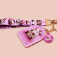 Acrylic epoxy possum keychain with a large acrylic charm of a purple screaming possum with the quote is it me am I the drama, a smaller charm of a cute crying possum and a matching purple possum lanyard.