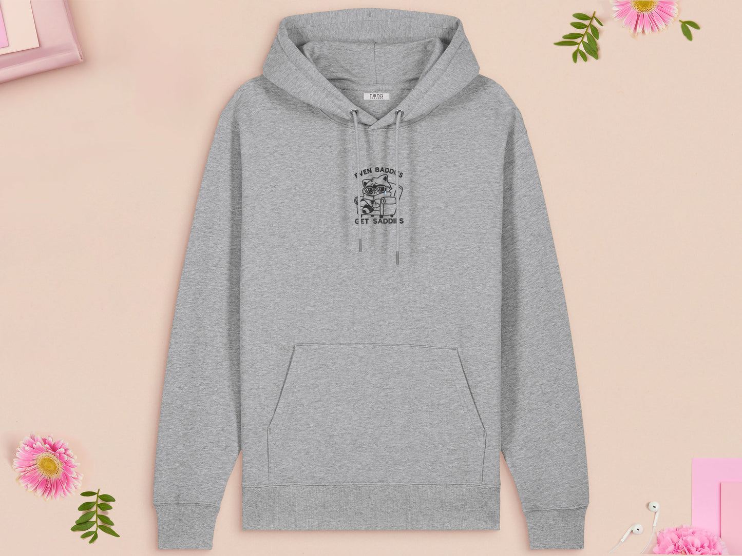 Even Baddies Get Saddies Raccoon Embroidered Top