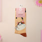 Cute knitted cotton crew socks with a design of various internet famous meme cats.