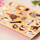 Cute large waterproof gloss vinyl sticker sheet of multiple funny famous viral internet cats