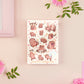 Large waterproof gloss vinyl sticker sheet of multiple cute baby pygmy hippos as well as the viral hippo Moo Deng with her hilarious TikTok reactions