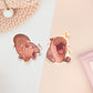 Waterproof gloss vinyl stickers of the cute viral baby pygmy hippo Moo Deng with her hilarious TikTok reactions