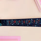 Cute full legth black lanyard with a double sided cute chibi Mothman pattern and silver swivel hook clasp.