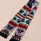 Cute knitted scraf a cryptid mothman pattern and tassles