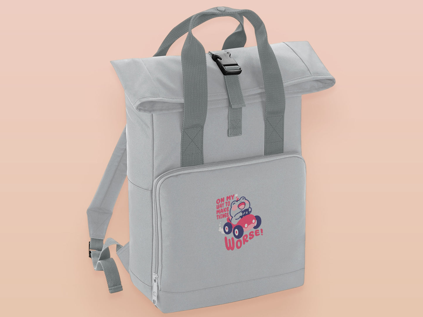 On My Way To Make Things Worse Frog Car Backpack