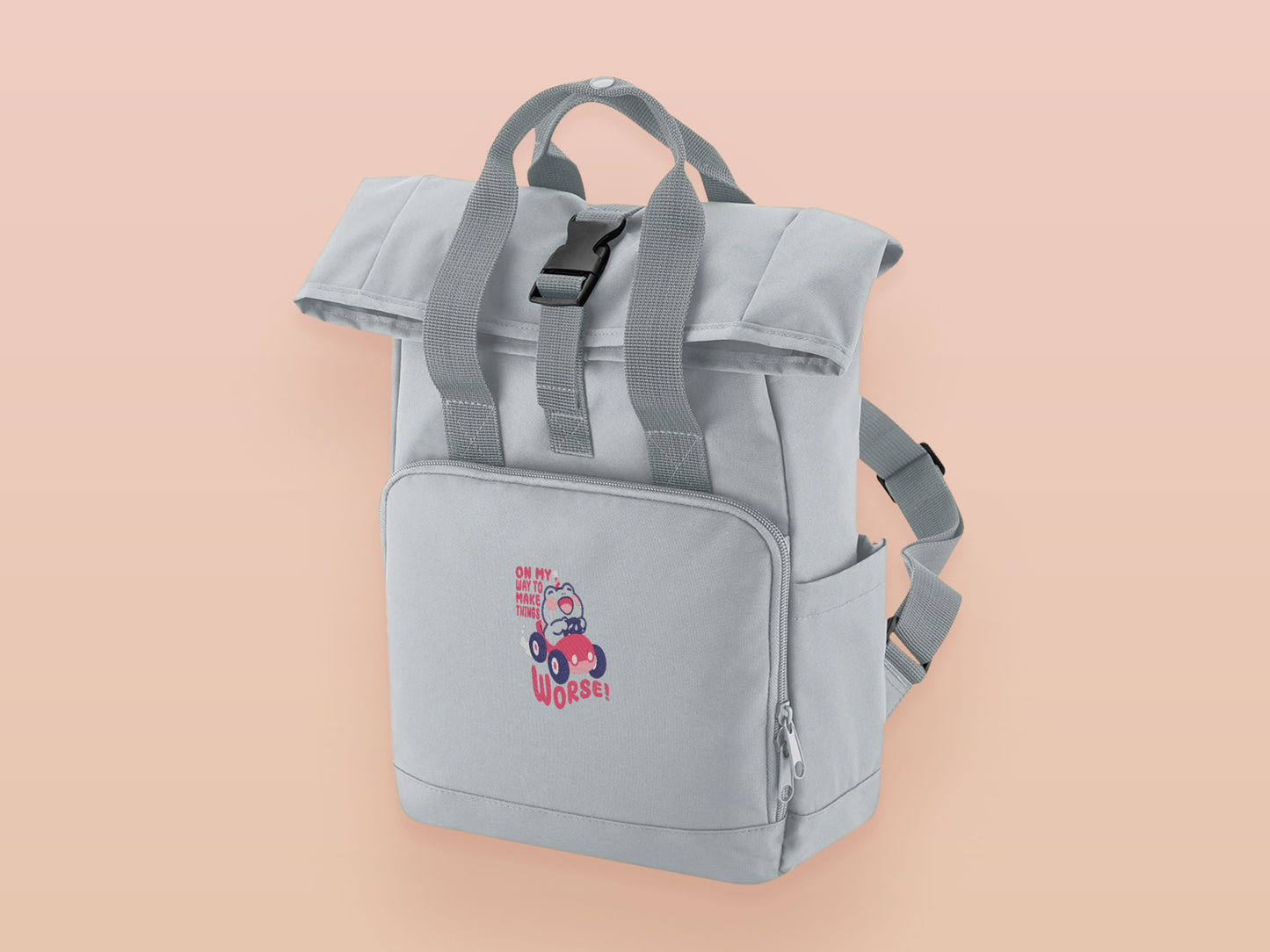 On My Way To Make Things Worse Frog Car Backpack