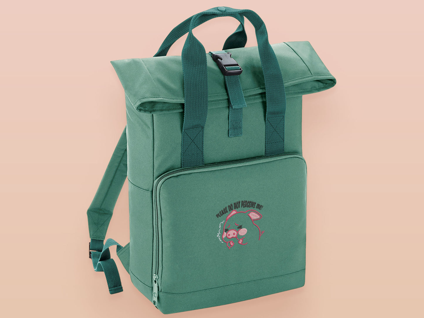 Please Don't Percive Me Pig Backpack