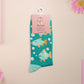 Cute knitted cotton crew socks with an underwater fish design.