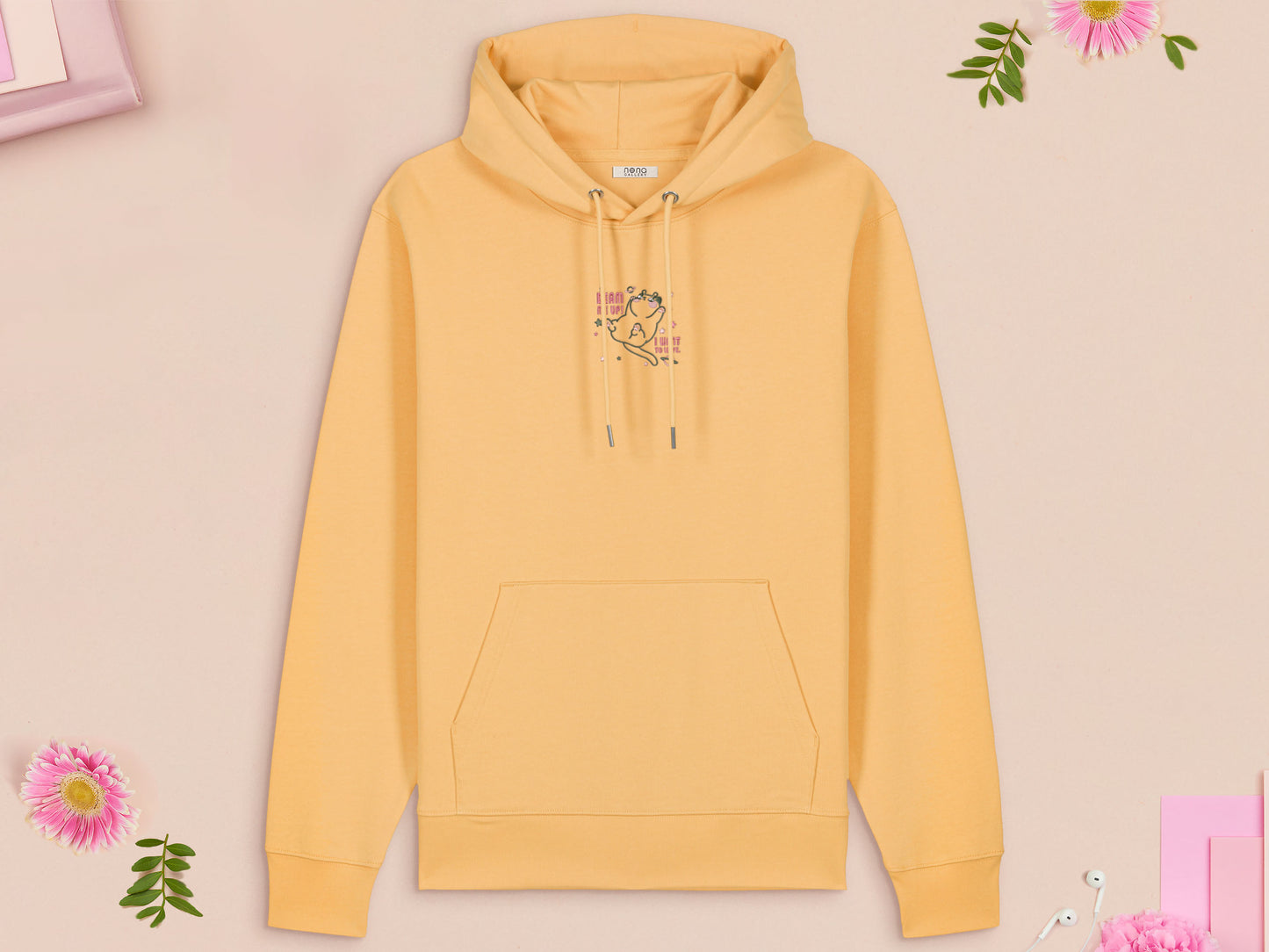 Beam Me Up! I Want To Leave Alien Cat Embroidered Top