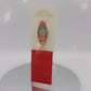 Video of front and back of the Gold Enamel Talisman Pin with red and blue design and the words RPG Talisman sits on a long white and red backing card with gold accents. The backing card has details the symbolism of the different design elements of the Talisman pin.